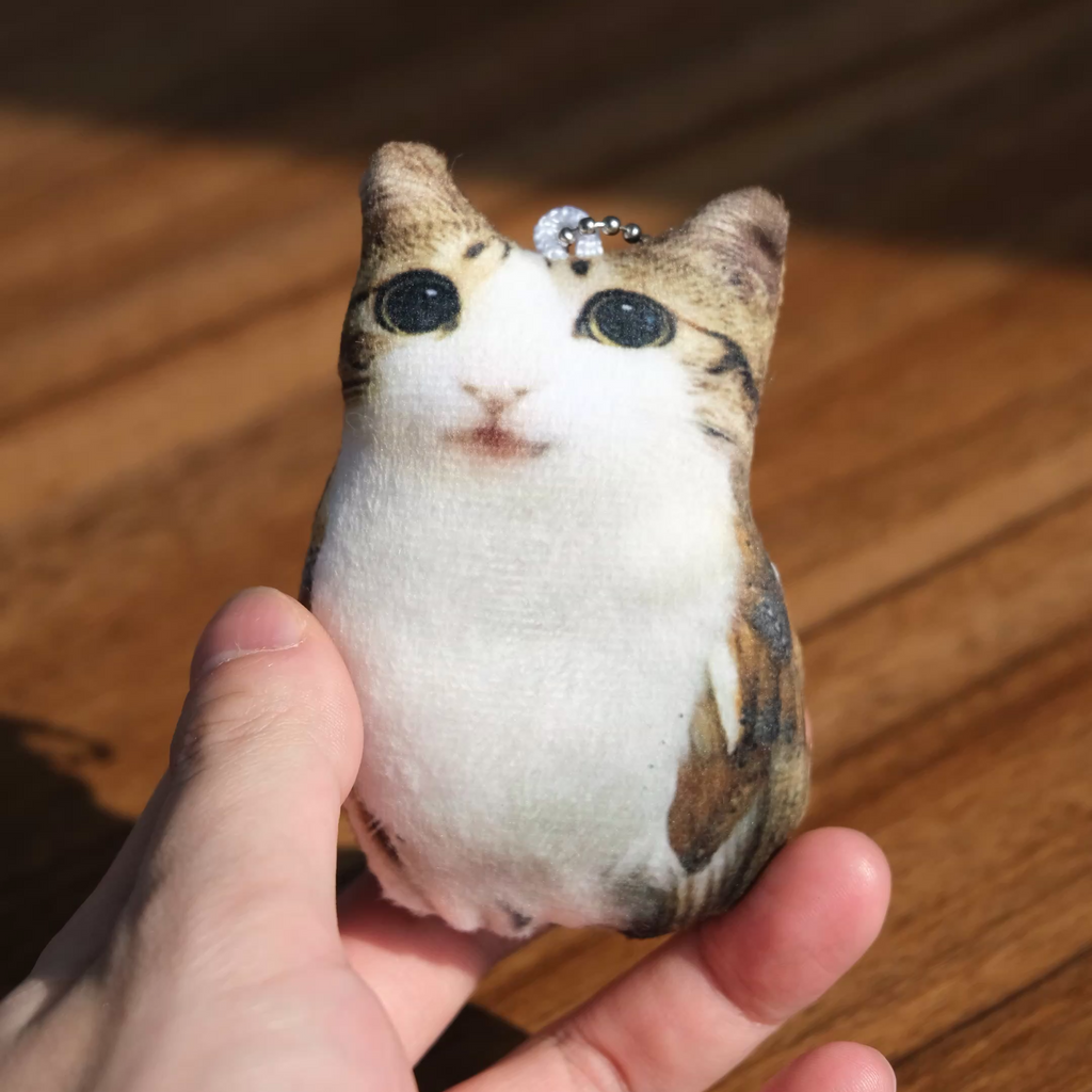 Meowl plush keychain with voice